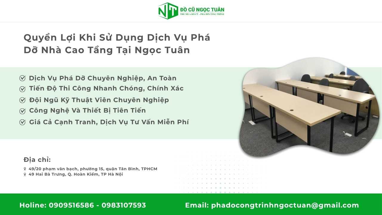 Quyền Lợi Khi Sử Dụng Dịch Vụ Phá Dỡ Nhà Cao Tầng Tại Ngọc Tuân