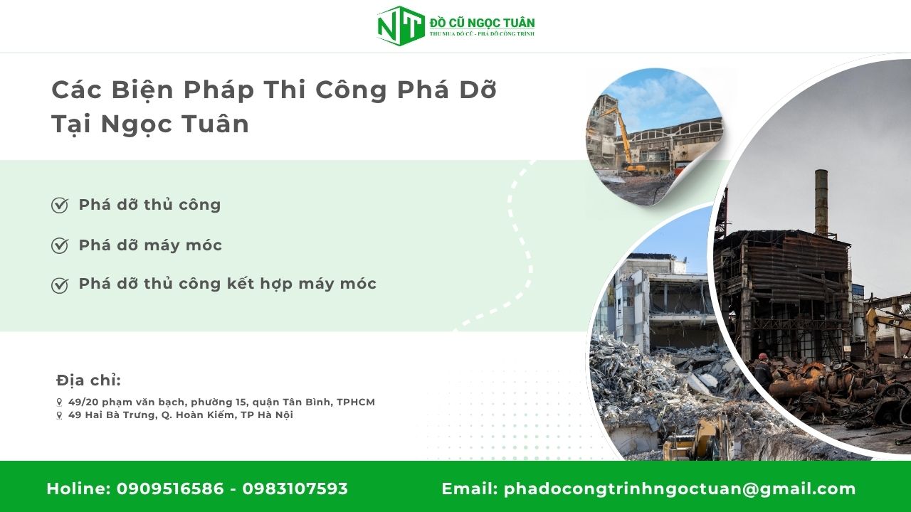 Biện Pháp Thi Công Phá Dỡ Tại Ngọc Tuân