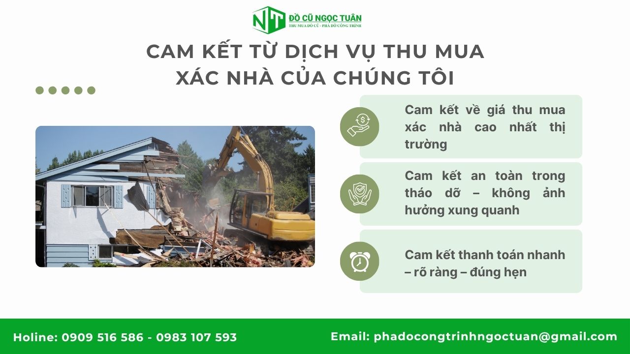 Cam kết khi thu mua xác nhà