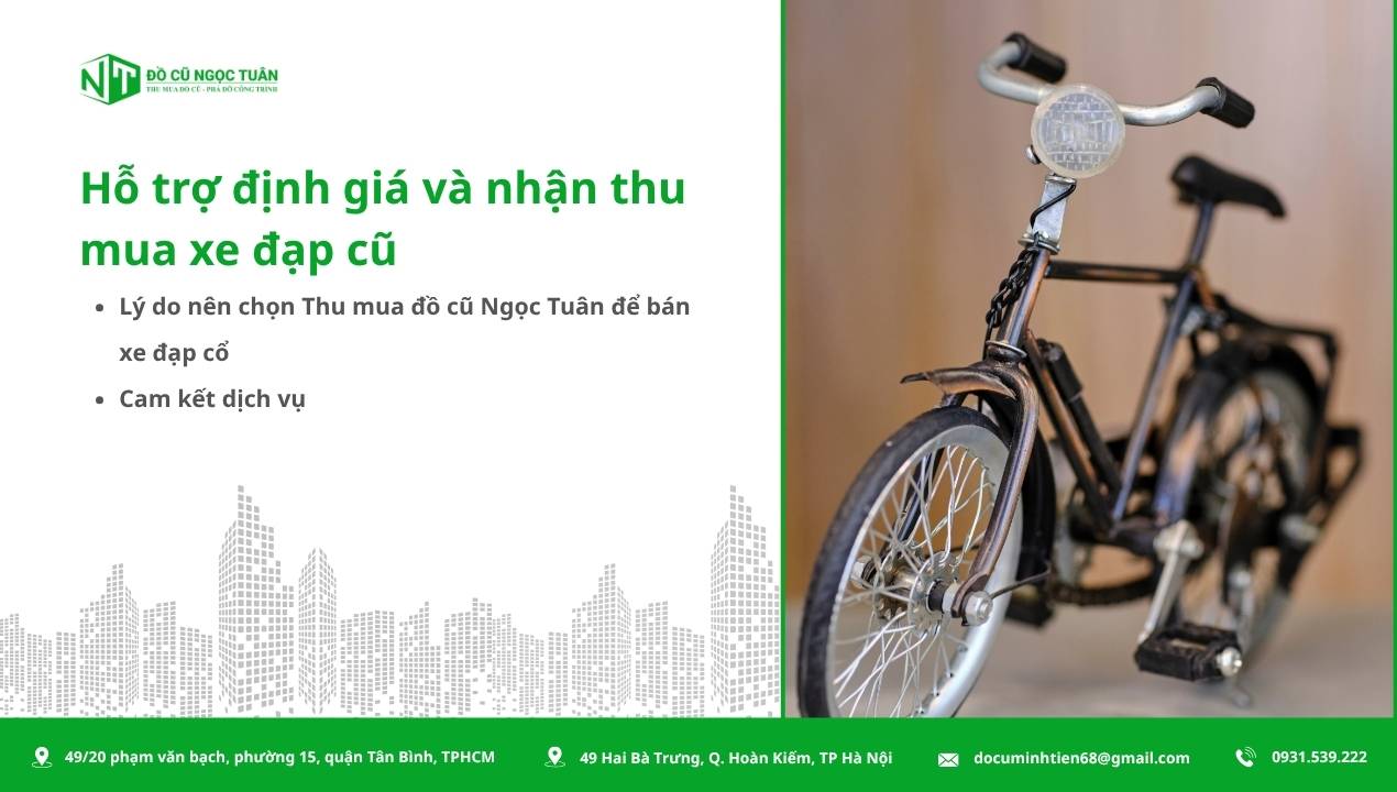 Xe đạp cổ: Cách nhận biết, định giá và nơi thu mua uy tín 2 Hỗ trợ định giá và nhận thu mua xe đạp cũ
