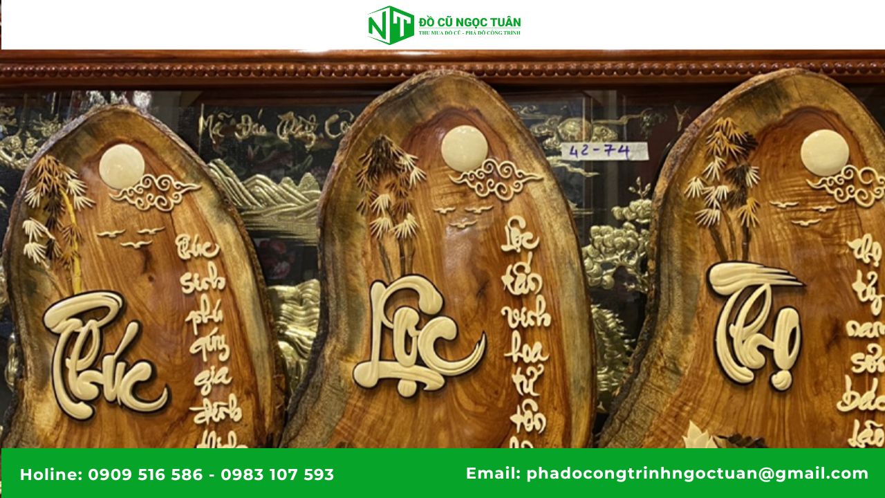 Tranh gỗ thư pháp