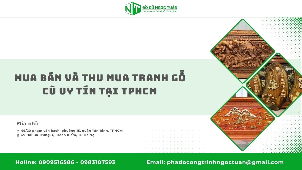 Mua Bán Và Thu Mua Tranh Gỗ Cũ Uy Tín Tại TPHCM