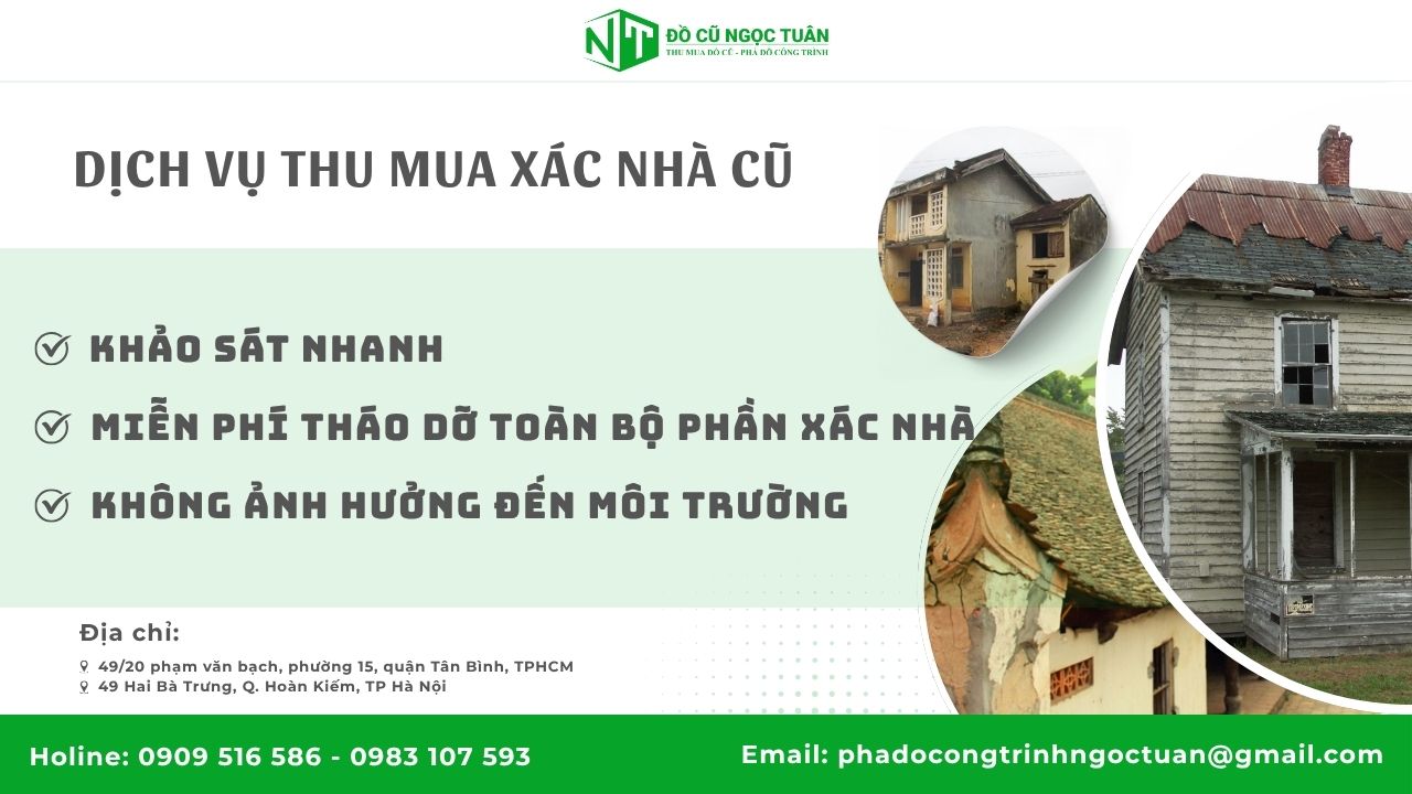 Dịch vụ thu mua xác nhà cũ