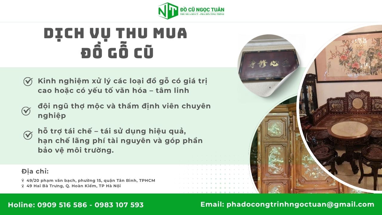 Dịch vụ thu mua đồ gỗ cũ
