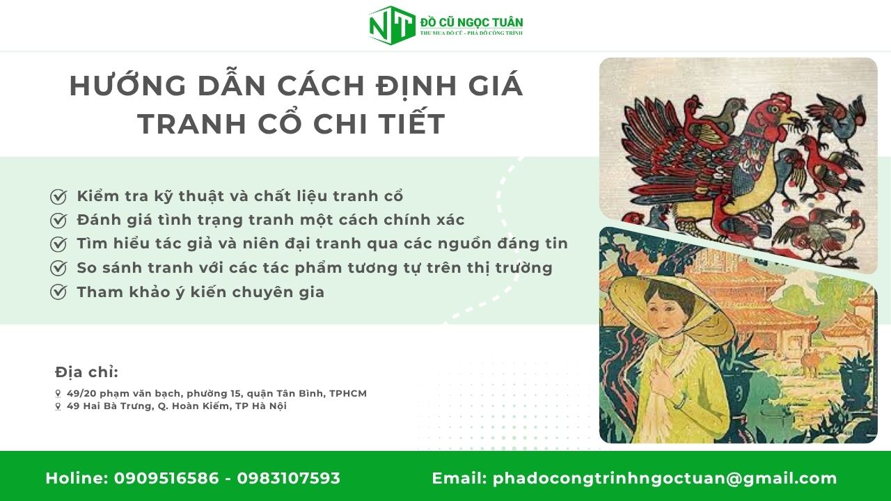 Hướng dẫn cách định giá tranh cổ chi tiết