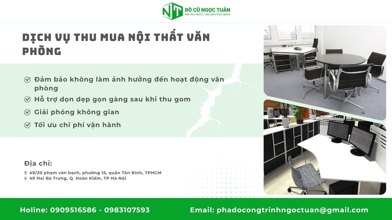 Dịch vụ thu mua nội thất văn phòng