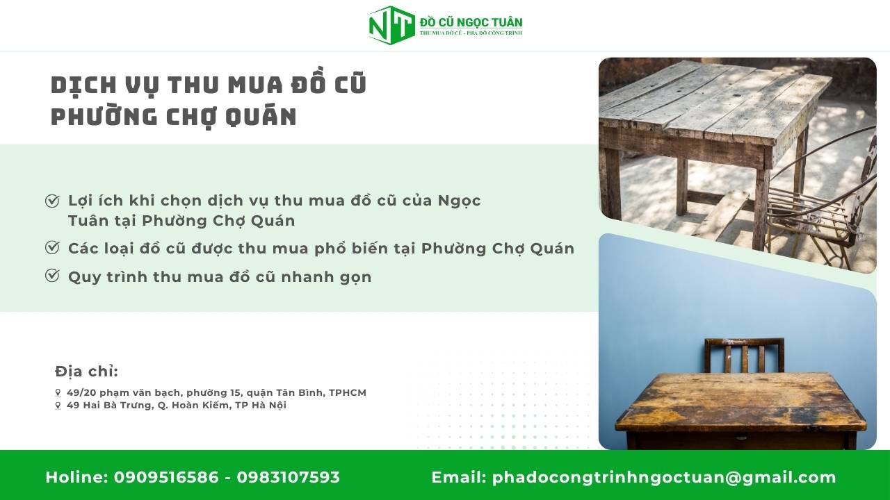 Dịch vụ thu mua đồ cũ Phường Chợ Quán, thanh lý nhanh chóng 2 Dịch vụ thu mua đồ cũ Phường Chợ Quán
