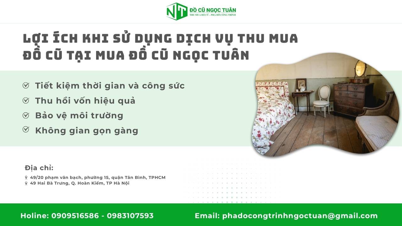 Dịch Vụ Thu Mua Đồ Cũ Phường Long Nguyên Uy Tín Giá Cao 3 Lợi Ích Khi Sử Dụng Dịch Vụ Thu Mua Đồ Cũ Tại Mua Đồ Cũ Ngọc Tuân