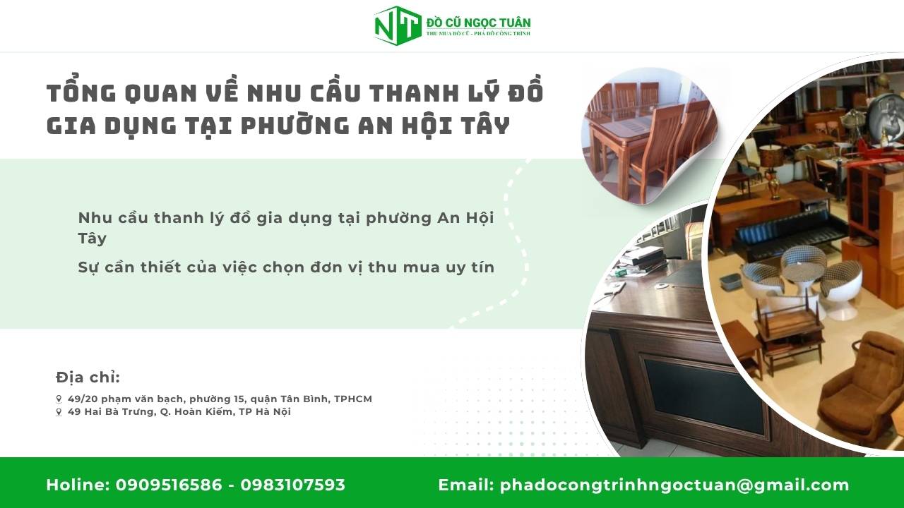 Dịch Vụ Thu Mua Đồ Gia Dụng Phường An Hội Tây Chuyên Nghiệp 1 Tổng Quan Về Nhu Cầu Thanh Lý Đồ Gia Dụng Tại Phường An Hội Tây