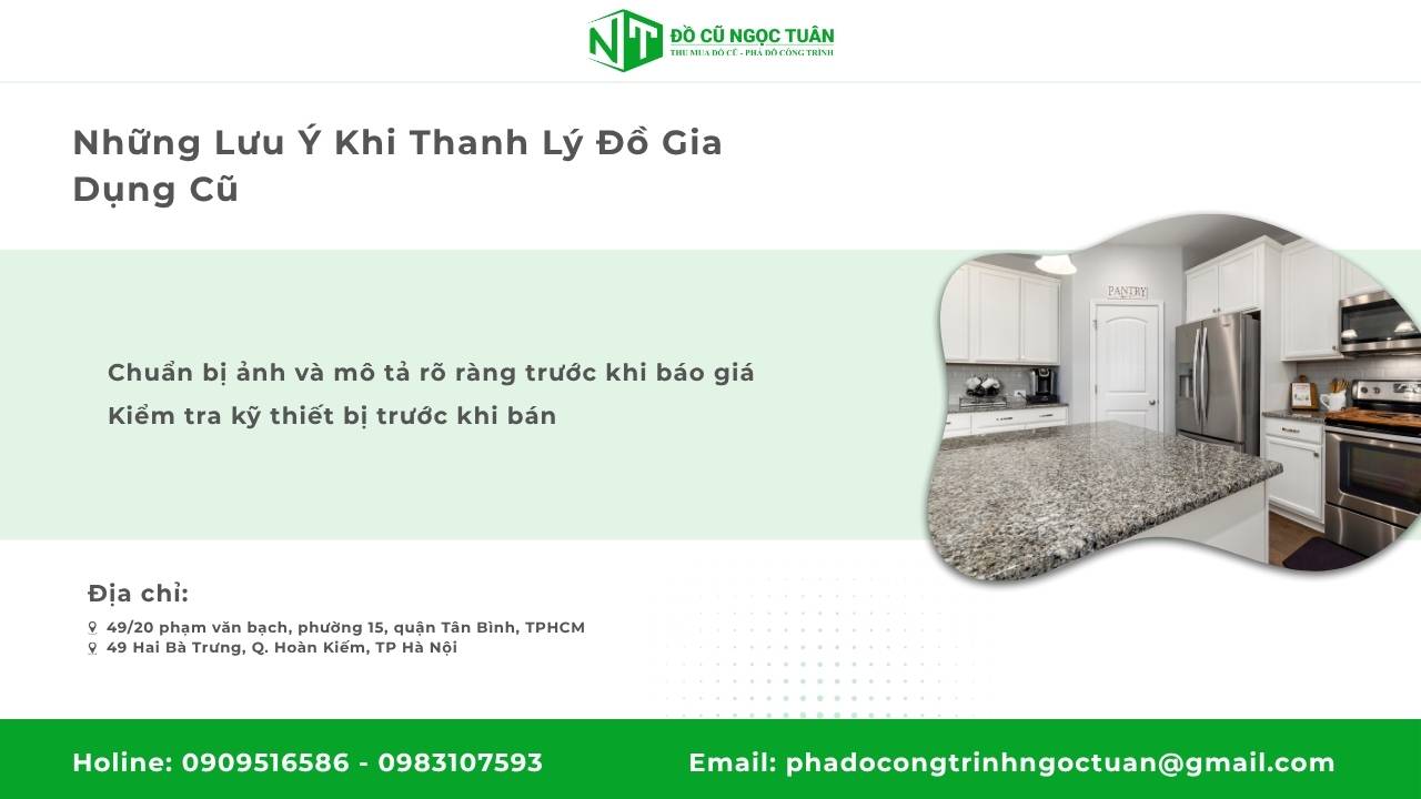 Dịch Vụ Thu Mua Đồ Gia Dụng Phường An Hội Tây Chuyên Nghiệp 4 Những Lưu Ý Khi Thanh Lý Đồ Gia Dụng Cũ
