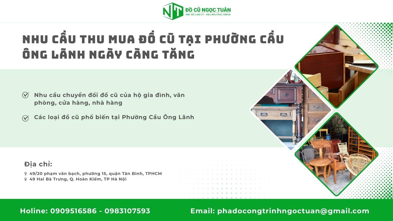 Dịch Vụ Thu Mua Đồ Cũ Phường Cầu Ông Lãnh Chuyên Nghiệp và Uy Tín 1 Nhu Cầu Thu Mua Đồ Cũ Tại Phường Cầu Ông Lãnh Ngày Càng Tăng