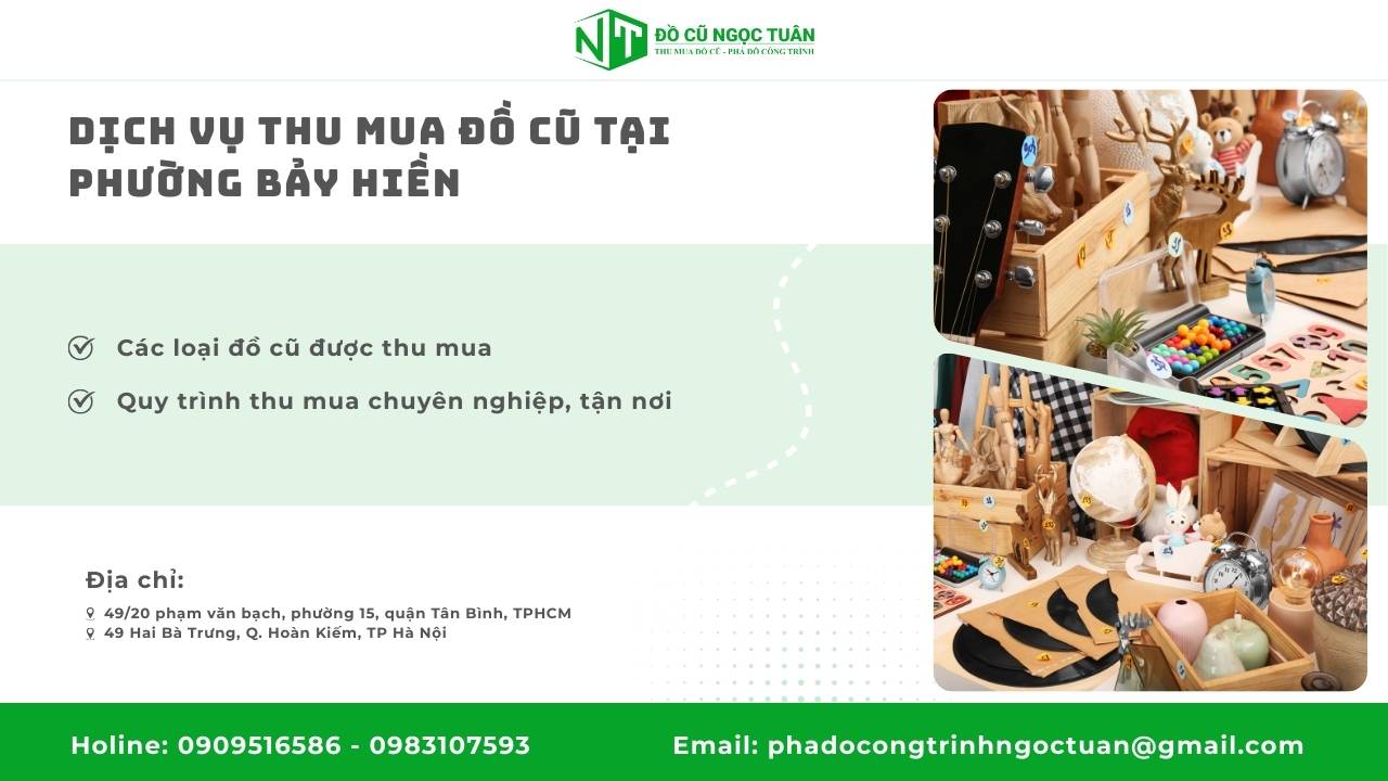 Dịch vụ thu mua đồ cũ Phường Bảy Hiền, thanh lý đồ cũ nhanh chóng 2 Dịch vụ thu mua đồ cũ tại Phường Bảy Hiền