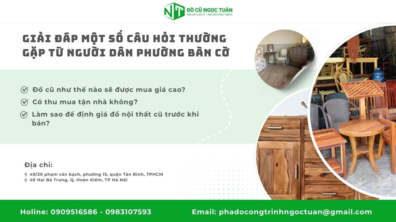 Dịch Vụ Thu Mua đồ cũ Phường Bàn Cờ Uy Tín Và Chuyên Nghiệp 4 Giải Đáp Một Số Câu Hỏi Thường Gặp Từ Người Dân Phường Bàn Cờ