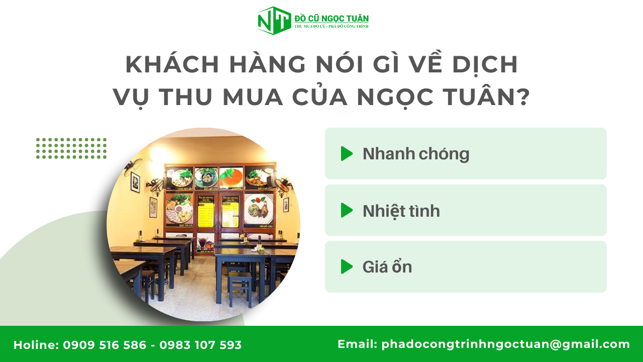 Khách hàng nói gì về dịch vụ thu mua của Ngọc Tuân?