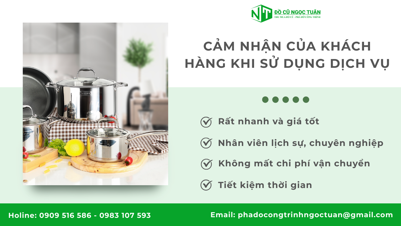 Dịch vụ thu mua đồ gia dụng Phường Hiệp Bình uy tín giá tốt 4 Cảm nhận của khách hàng khi sử dụng dịch vụ