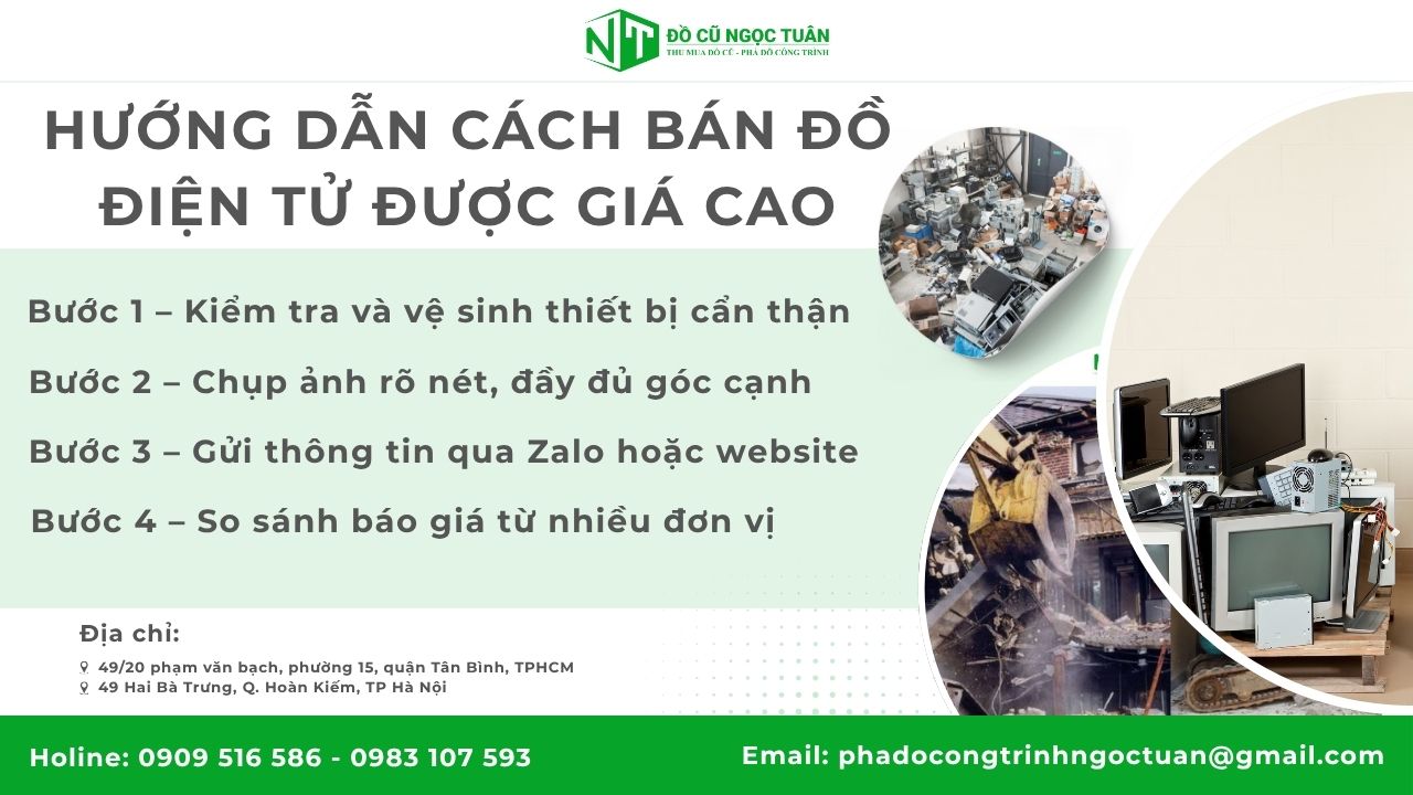 Cập nhật bảng giá thu mua đồ điện tử mới nhất trong năm 2025 1 Hướng dẫn cách bán đồ điện tử được giá cao