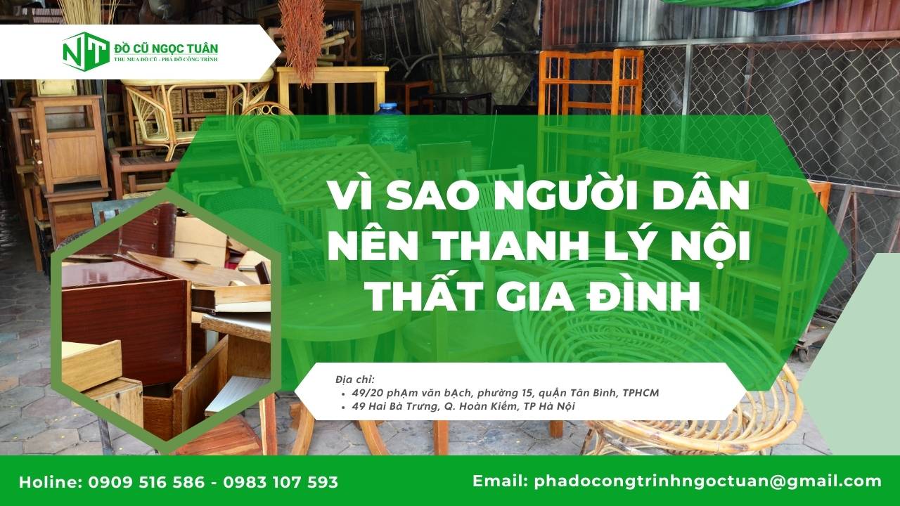 Dịch vụ thu mua nội thất gia đình tại Bình Hưng Hòa