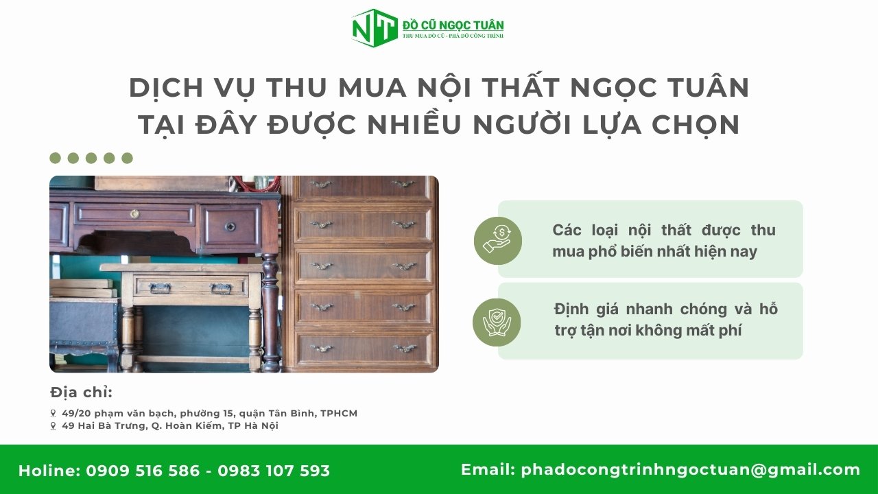 Dịch vụ thu mua nội thất gia đình tại Bình Lợi Trung giá tốt 2 Dịch vụ thu mua nội thất gia đình tại Bình Lợi Trung