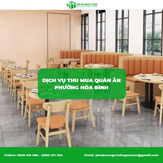 thu mua quán ăn phường Hòa Bình